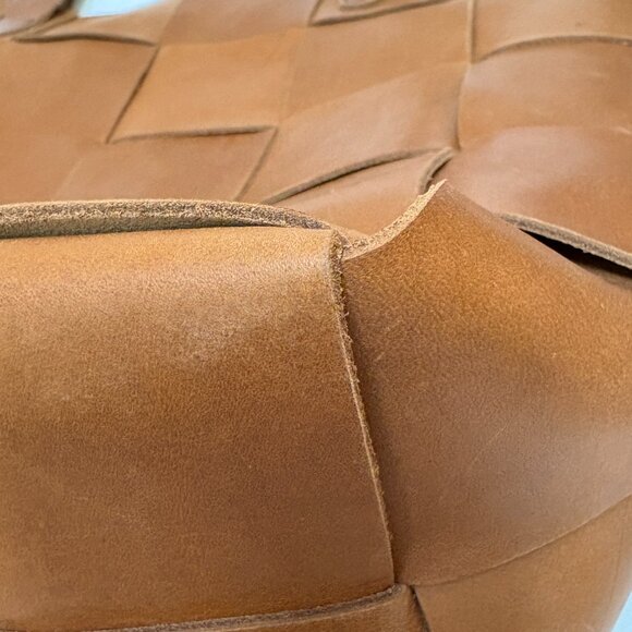 WP Standard Woven Leather Tote - Tan - Picture 13 of 15